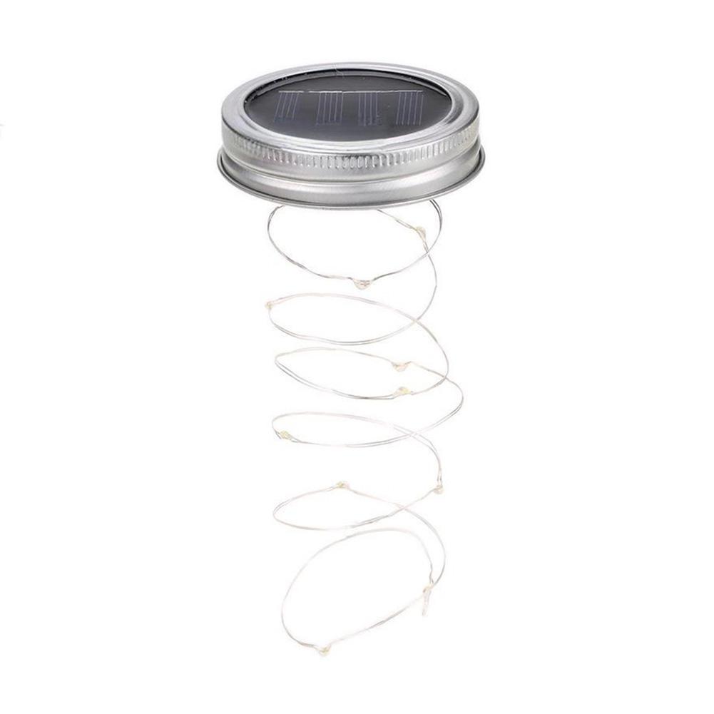 10/20 LED Solar Lichterkette Einmachglas Solaraufladung Garten Außen Hochzeitsfeier Dekoration Lichterkette
