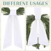 2 Pcs Christmas Velvet Wreath Sash for Front Door Blank Plain Garland Sash Accessories for Anniversary Wedding Party Indoor Outdoor Home Decor