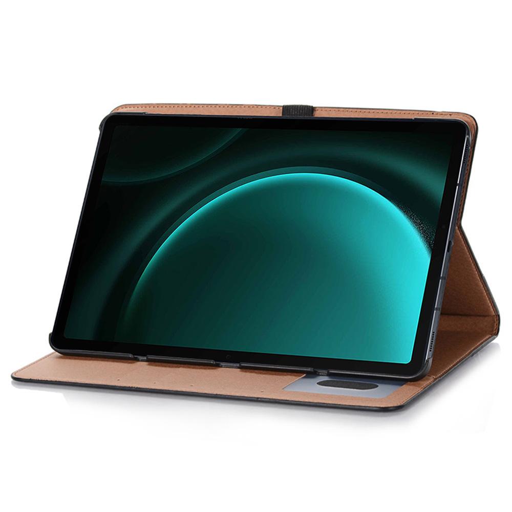 For Samsung Galaxy Tab S10 FE/S9 FE Tablet Case Cross Texture Card Slots PU Leather Flip Cover