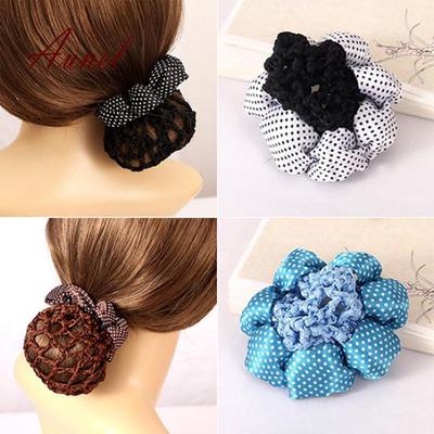 Hair Net Fantastic Dot Shiny Bun Cover Snood Ballet Crochet Hair