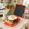 Microwave Toaster Sandwich Maker Baking Pan Non-Stick Dishwasher Safe Fast Even Cooking Sandwich Grill Pan for Home Office Breakfast