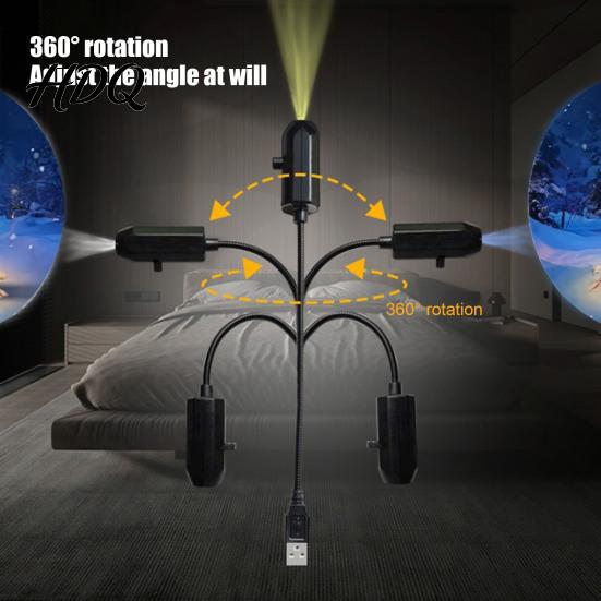 Festive Atmosphere Light Christmas Rotating Projector Lights Holiday Projection Light 360 Degree Rotation Weatherproof Projector Multiple Patterns
