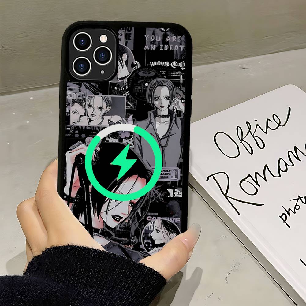 

Comics Oosaki Nana Hot Japan For Magsafe Magnetic Phone Case Wireless PC+TPU For IPhone 11 12 13 14 15 16 17 Pro Max Plus iPhone 14