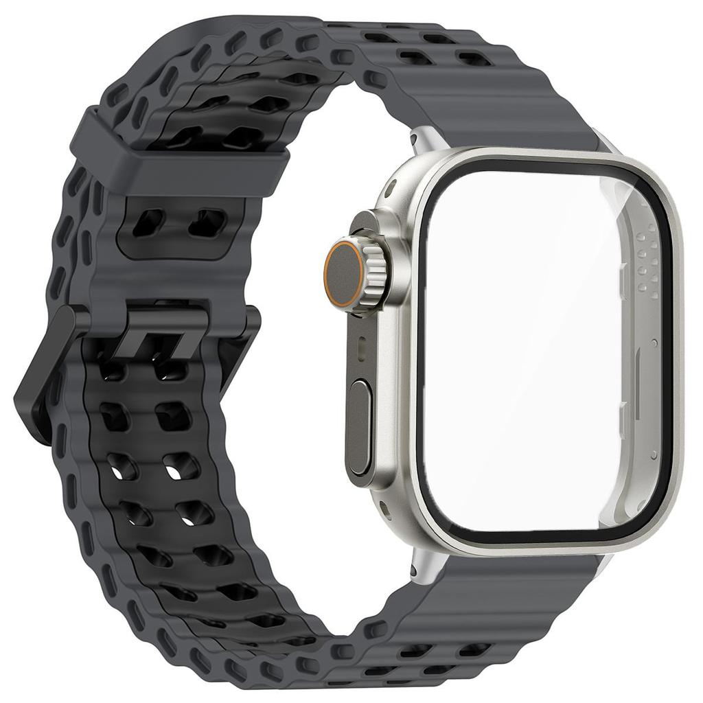 Marine Strap+PC Case for Huawei Watch Fit4 4 Pro Two-tone Strap Ghange To Ultra Cover for Huawei Fit 3 Smartwatch Accessories