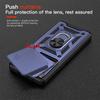 KEYSION Shockproof Armor Case for Infinix GT 20 Pro 5G Slide Camera Lens Protection Ring Stand Phone Cover for Infinix GT 20 Pro