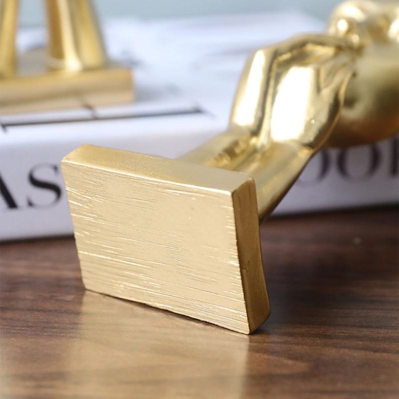 Zestaw 3 wielofunkcyjnych rzeźb abstrakcyjnych Figurki modlitewne z żywicy Ozdoby do stylizacji wnętrz Dekoracje na biurko i półkę