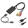 Composite Video Sound To HDTV Converters Box Supports Pals NTSC Format For Projectors Monitors 360 N64 VCR DVDs Players