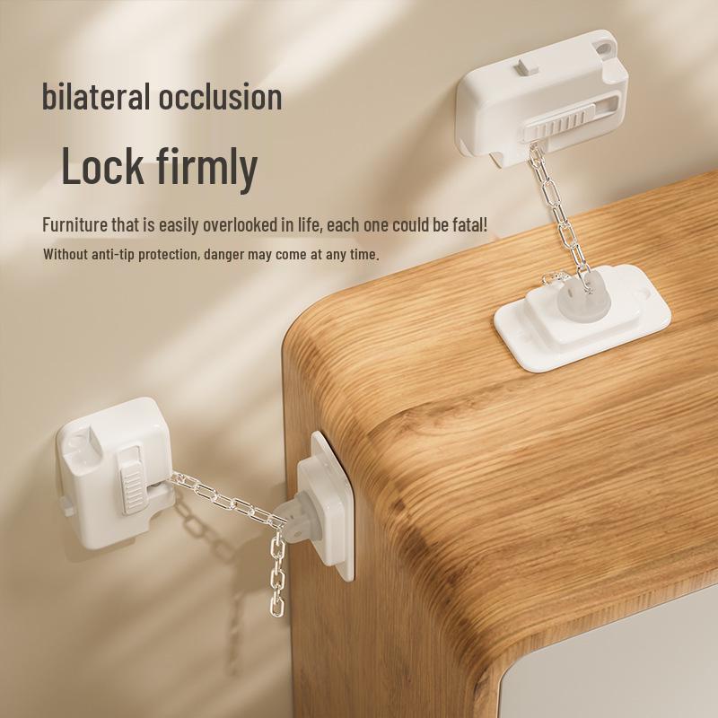 Adjustable Childproof Safety Lock - No-Drill Window & Fridge Protection