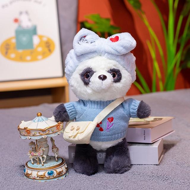 1pc 30cm Cute Lalafanfan Panda Plush Toys Lovely Bear With Dolls Stuffed Soft Animal Pillow Birthday Gift For Baby
