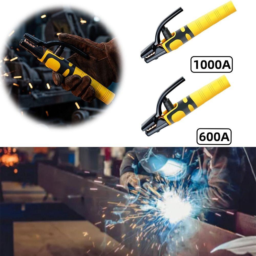 High Temperature Resistant Welding Electrode Holder 600/1000A Metal Joining Clamp Heavy Duty