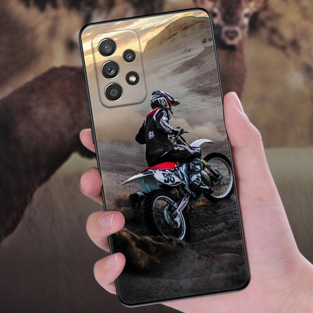 Motorbike Moto Cross Dirtbikes Phone Case For Samsung Galaxy A57 A56 A37 A55 A36 A26 A54 A52 A35 A34 A25 A17 A16 A15 A07 Cover
