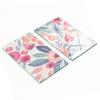 Stylish and Durable Glass Boards with Watercolor Flower Print 2x30x52 Cm