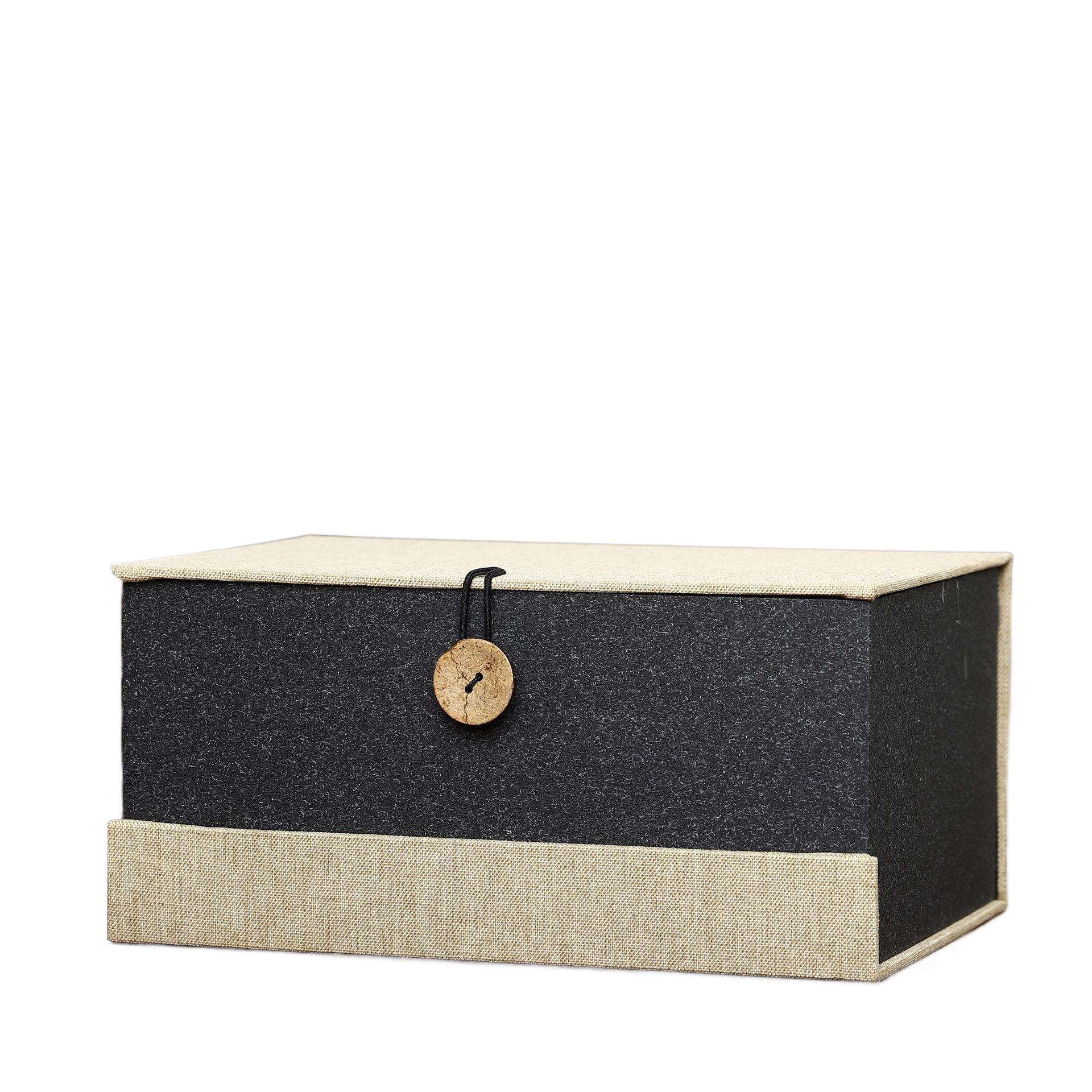 Zisha Teapot Gift Box: Linen Brocade with Curved Buckle, Jianzhan Seal, High-End Cultural Relic Packaging. High-End Linen Brocade Box