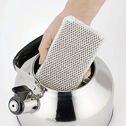 Kakusee Nilworka NW-07 Silberne Pfeifkessel, 2,7L Fassungsvermögen, Edelstahl, Hohe Wärme-Effizienz, Stabil, Weitboden-Design, Leicht zu Reinigen, Induc