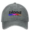 Rapper Denim Baseball Cap Blonded Album Outdoor Gym Trucker Dad Hat Summer Couple Women Casual Designer Snapback Cap