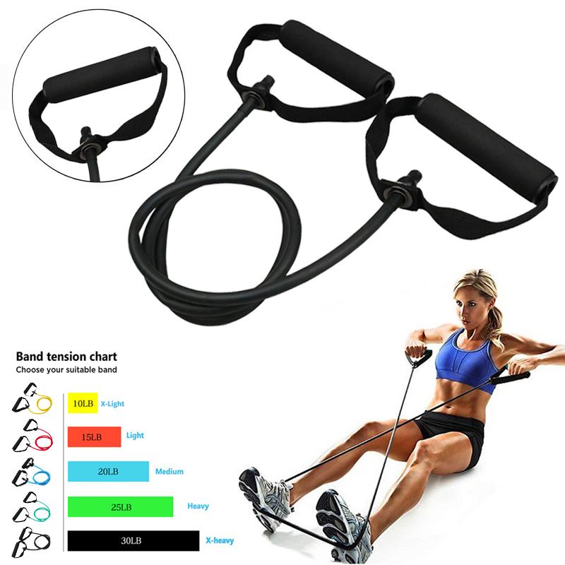5 Levels Resistance Bands Fitness Yoga Pull Rope Rubber Expander