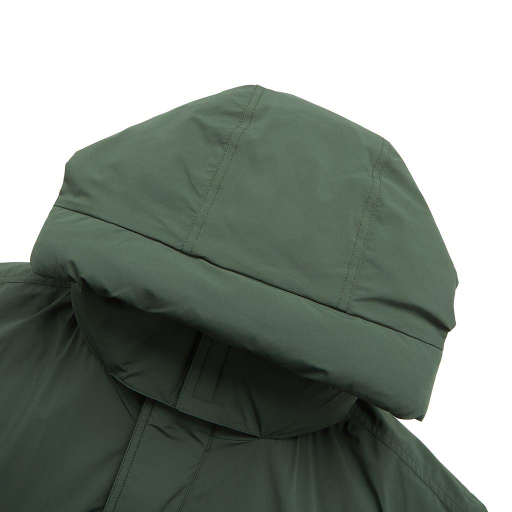 Li Ning Hot Pot Down Series Water-Resistant Self-Adjusting Temperature Hooded 600 Fill Power Extreme Cold Outdoor Long Winter Down Jacket AYMU661-1