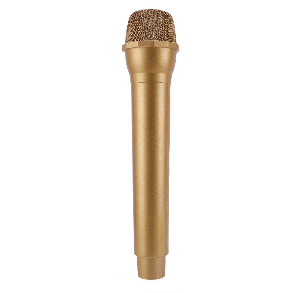 Simulated Microphone ABS Lightweight Realistic Handheld Mic Prop for Speech Practice Cosplay Photography