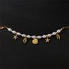 Trendy Shell Starfish Coin Imitation Pearl Chain Bracelets for Women Gold Color Metal Charms Bracelet Statement Jewelry