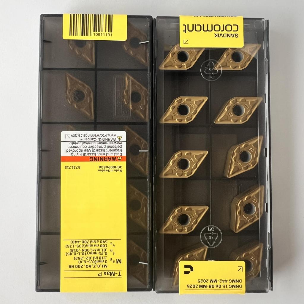 SANDVIK / DNMG150608-MM 2025 / Original Swedish hard alloy blade 10 Pcs