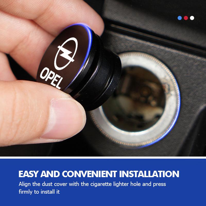 Car Cigarette Lighter Cap Aluminum Alloy Auto Accessories For Opel Corsa Astra H G J Insignia Vectra Zafira Meriva