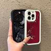 Wine Red Design Texture Marble Soft Case For Samsung Galaxy A06 A26 A34 A36 A33 A25 A16 S25 Ultra S24 FE S23 S22 S21 Plus Cover