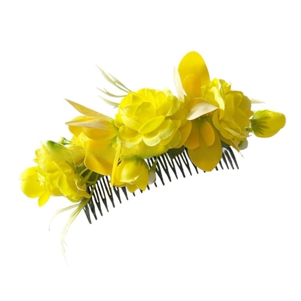 

Ethnic Style Flower Hair Comb Sweet Wedding Bride Accessories Thailand Flower Hairpin Headdress Style6