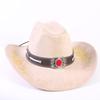 Popular European and American Classic Suede Western Cowboy Hat Men's and Women's Big Brim Embroidered Outdoor Sun Hat