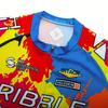 Men's Vibrant Splash Cycling Jersey - Short Sleeve, Round Neck, Polyester - Ideal for Summer Racing & MTB Biking, Cycling Accessories