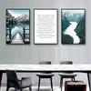 İskandinav Tarzı Duvar Sanatı Tuval Baskı Boyama Oturma Odası Dekorasyon Resim İskandinav Dolomites Göl Doğa Manzara