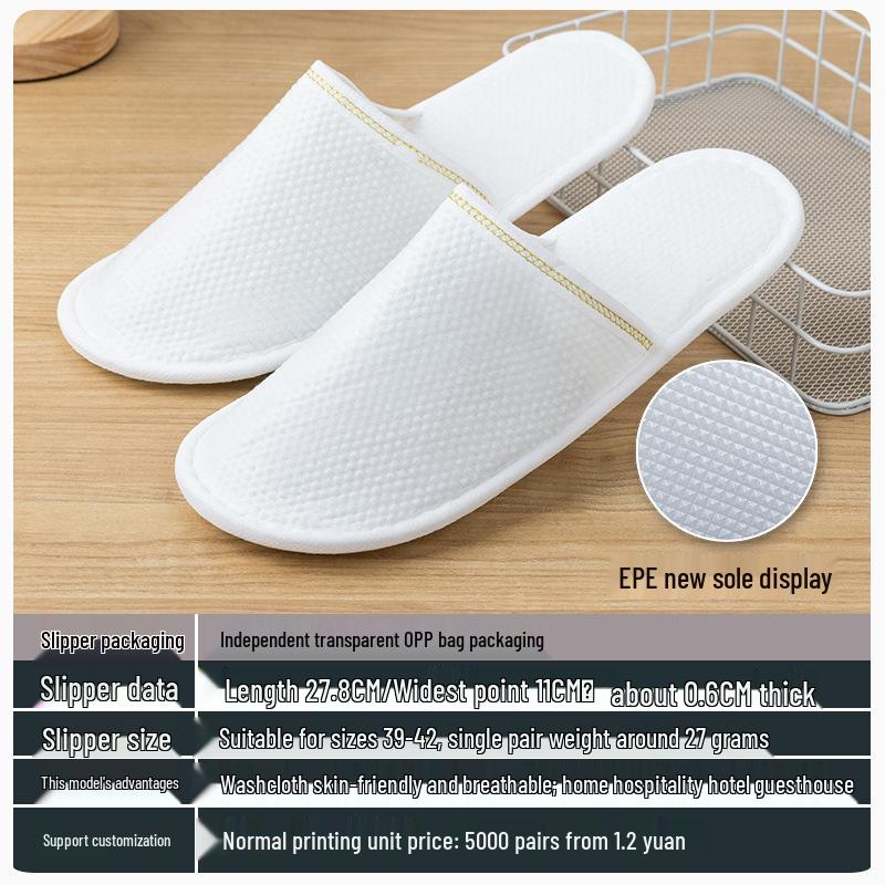 Star Hotel Disposable Non-Slip Slippers for Home & Hospitality Use