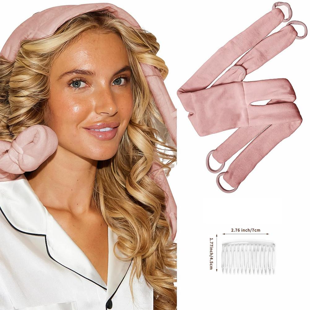 Heatless Curling Rod Hair Accessories Hair Band Ribbon Silk Curling Iron Lazy Curls Sleeping Soft Curling Iron Styling Tool