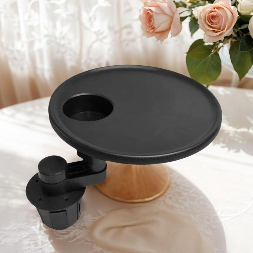 Getränkehalter-Tisch für Auto, Erweiterungs-Halterungsadapter mit verstellbarer Basis, Essensschale für Auto, LKW, Fahrzeug, Automobil, Beifahrer