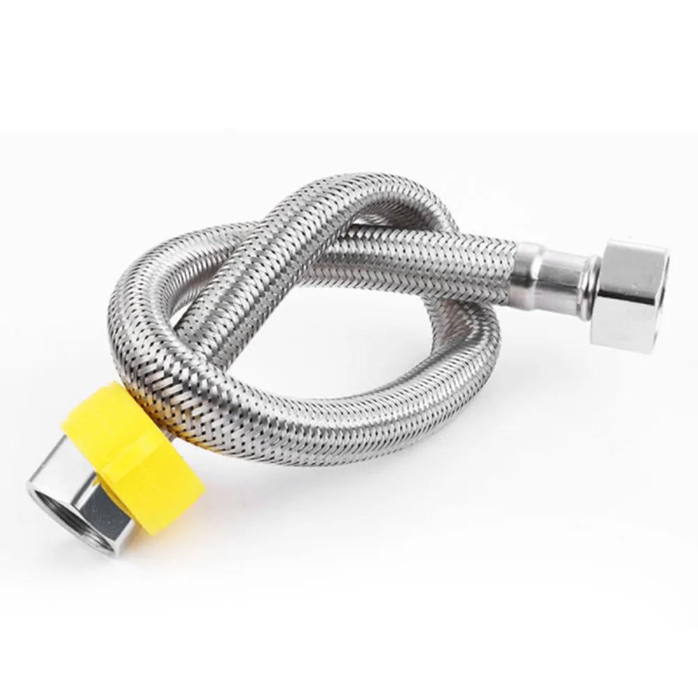 Stainless Steel Plumbing Explosion-Proof Flexible Braided Hose Faucet Water Pipe High Pressure Metal Hose Water Inlet Pipe