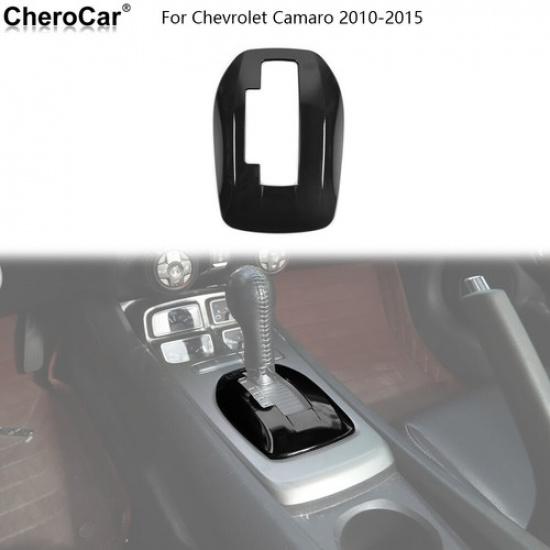 For Chevrolet Camaro 2010-2015 Glossy Black Gear Shift Panel Cover Trim Sticker