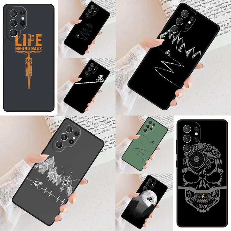 MTB Mountain Bike Cycling Bicycle Cell Phone Case for Samsung Galaxy S26 Ultra S25 S24 S23 S22 S21 S20 Note10 Cover