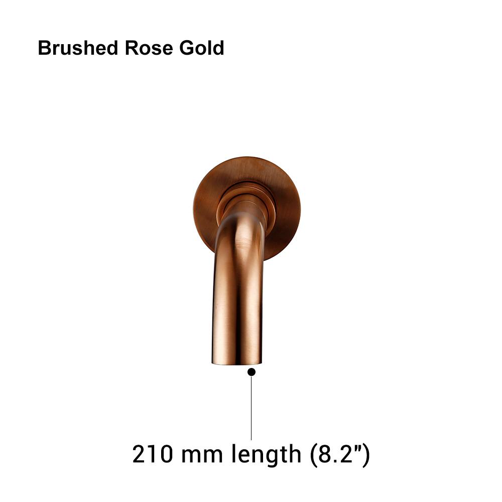 Bagnolux Black Brushed Polished Chrome Stainless Steel Rose Gold Brass Round Bathtub Spout Basin Bathroom Faucet