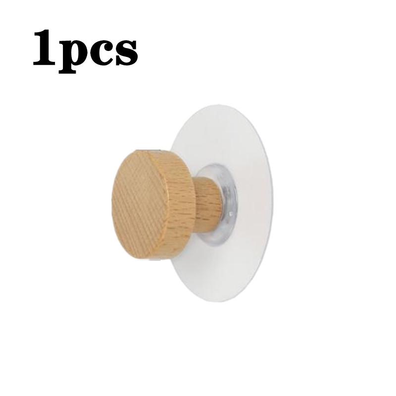

1-4 шт. Деревянный крючок Геометрической формы Деревянный настенный крючок Без пробивания Деревянная вешалка для пальто Колышек для одежды Вешалка для пальто для подвешивания одежды Шляпы Шарфы Полотенца