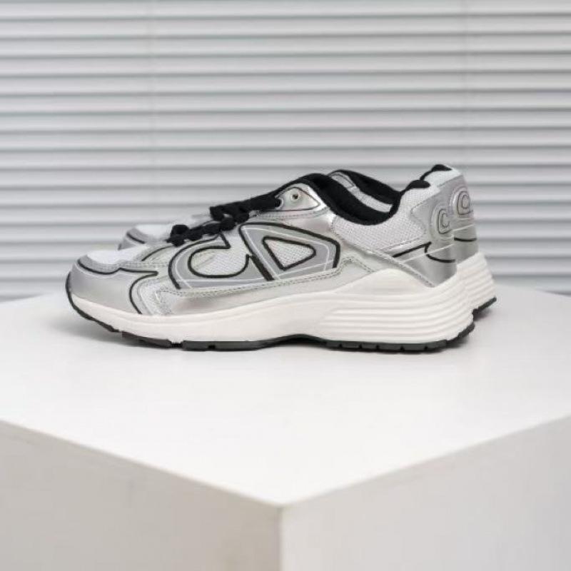 New versatile fashion casual men's and women's trend breathable sports shoes dad letter b30 heightening shoes