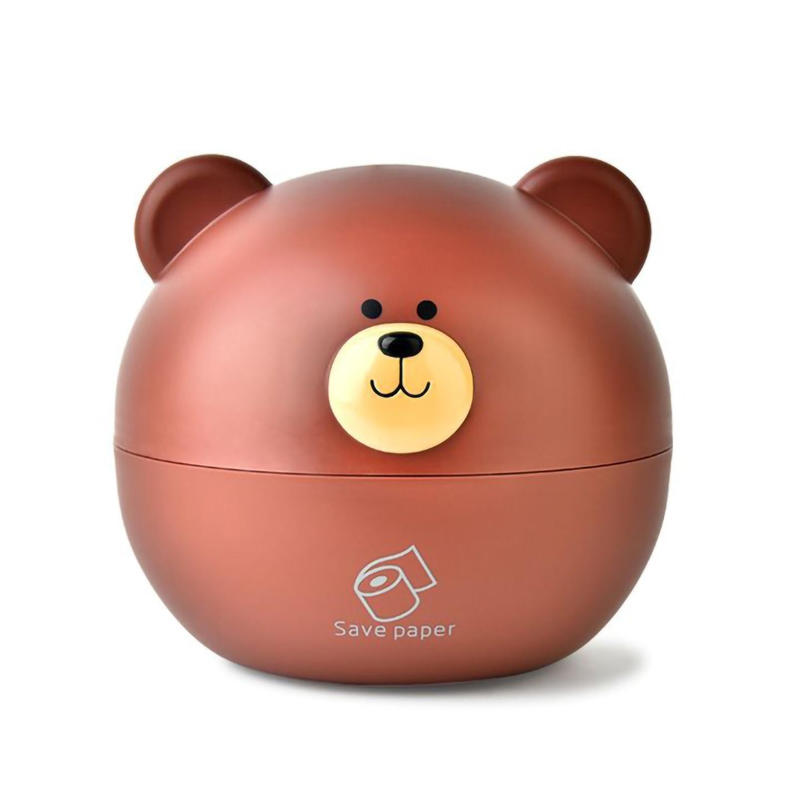Tissue Holder PP Nordic Bear Shape Multifunctional Tissue Box Home Decoration for Desktop Table Living Room