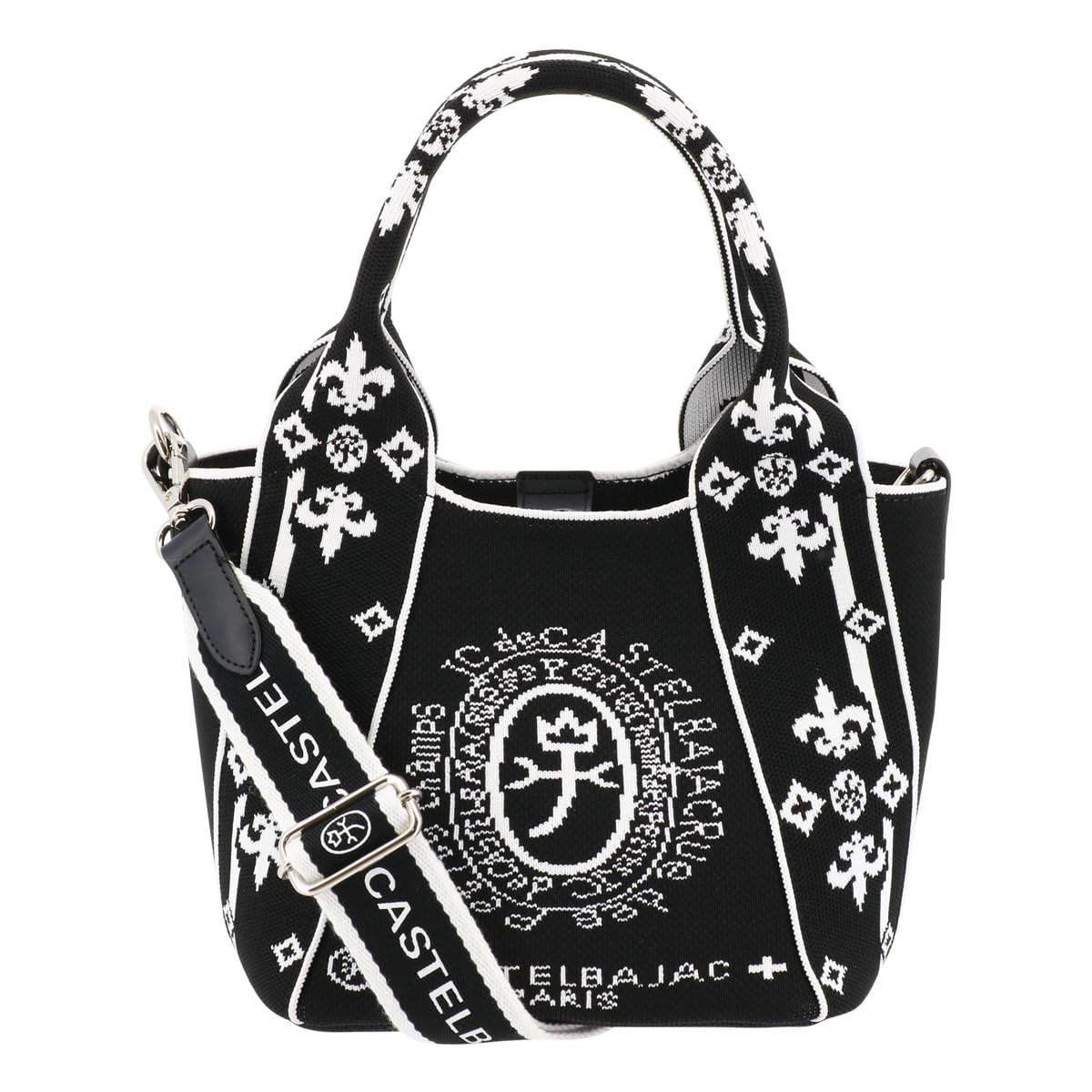 

Міні-тоут на плечі 2way 087731 Lyra II compact going knit travel White [Castelbajac] bag, bag, handbag, tote, tote, knit, out, shopping, tote,