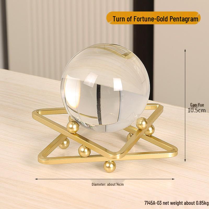 Golden Light Luxury Resin Handicrafts Collection: Ornaments for Office, Living Room, Wine & TV Cabinets