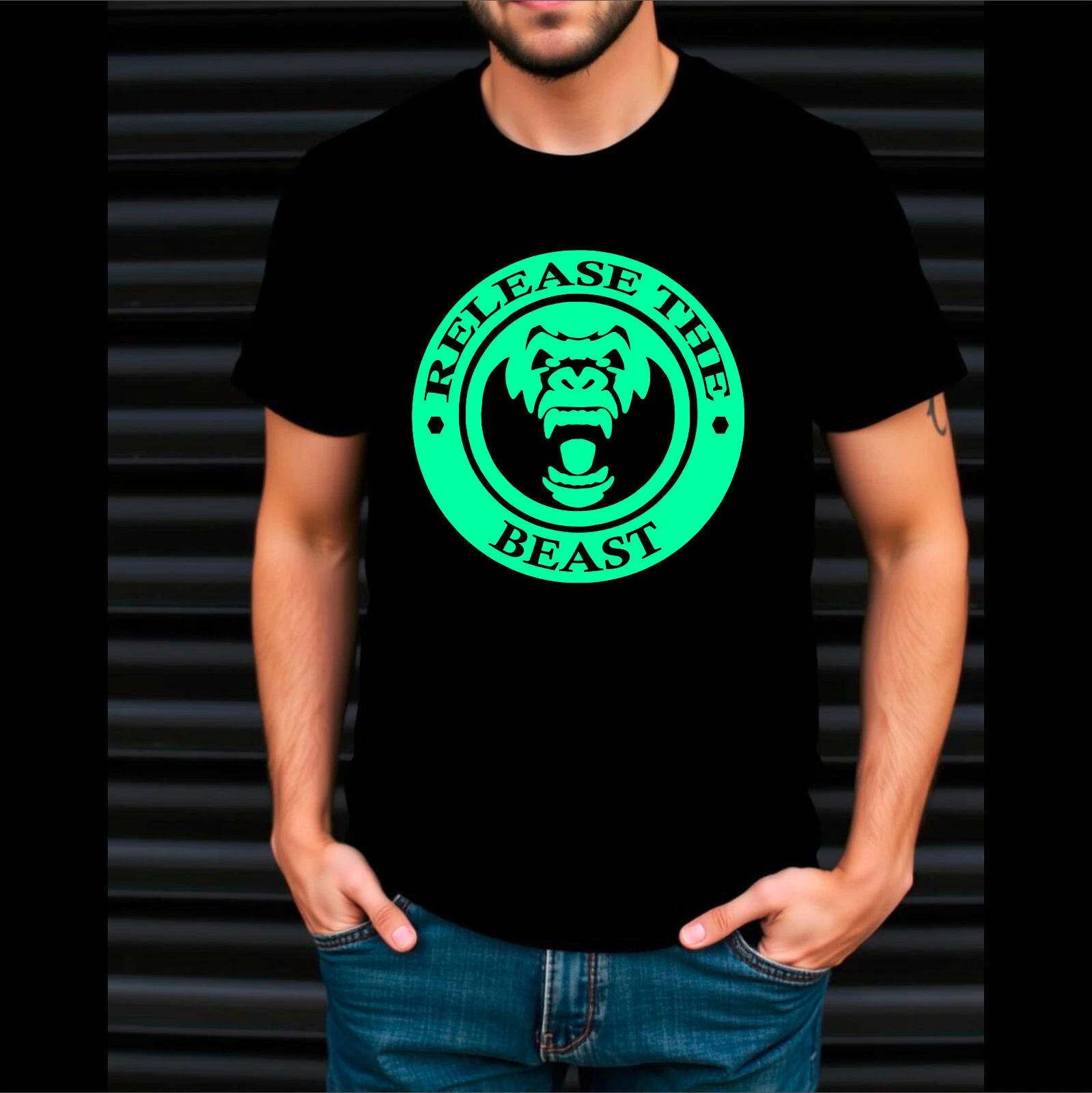 Release The Beast Gorilla Gym Weight Lifting Workout T-Shirt S