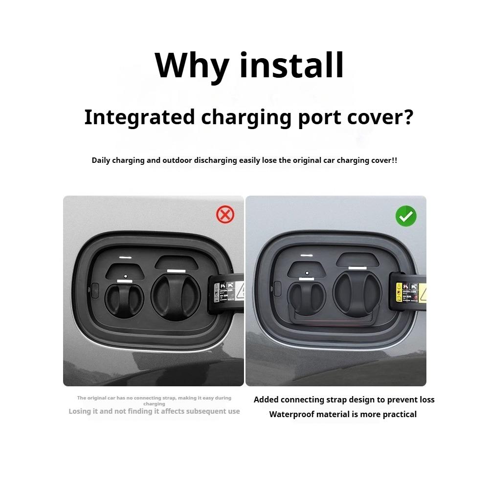 For Li LiXiang L6 L7 L8 L9 Leading Ideal Car Magnetic Silicone Charging Port Protection Cover Waterproof Anti-dust Cover