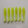 Stabiler Lauf Weichplastik Angelköder 6 Stück Schaufelschwanz Swimbait 6 7cm Länge