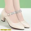Scarpe da Donna alla Moda in Pelle, Tacco Chunky, Tacchi Alti Versatili, Scarpe Leggere e Comode in Pelle Morbida