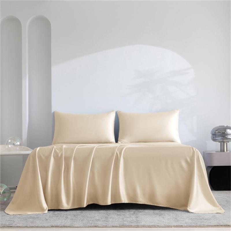 

Комплект простыней из чистого бамбука 4/6 шт. Роскошный комплект постельного белья из 100% органического бамбука, гладкая мягкая простыня на резинке, простыня с плоским верхом, наволочка, шелковистая Queen Size 4pcs