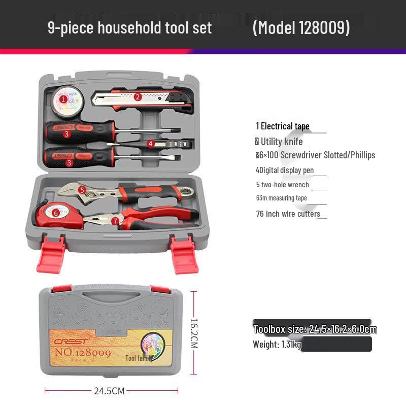 CREST 9-Piece Multi-function Tool Kit