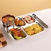 304 Stainless Steel 6-Compartment Divided Tray