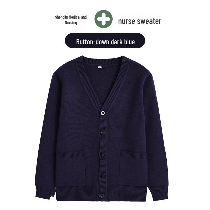 Korean Style Nurse Cardigan Sweater for Doctors & Beauticians